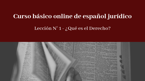 Lección N° 1 – Definición de Derecho